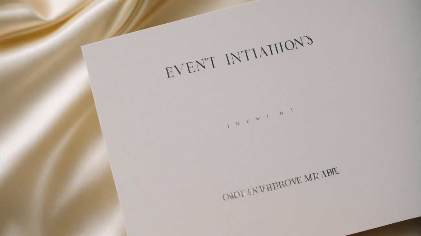 What Are Some Tips for Writing Effective Event Invitations? - Event Invitations for Media: Ensuring Attendance and Coverage 